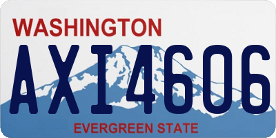 WA license plate AXI4606