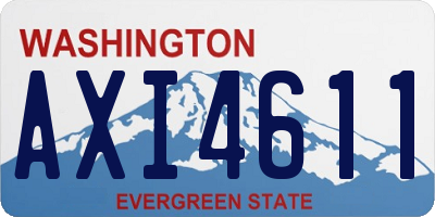 WA license plate AXI4611