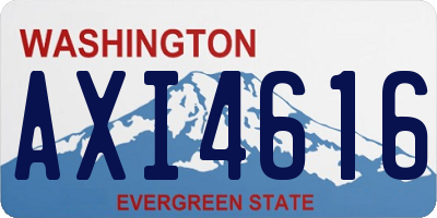 WA license plate AXI4616