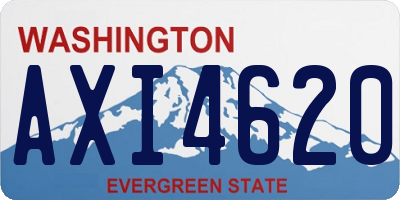 WA license plate AXI4620