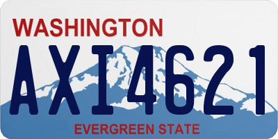 WA license plate AXI4621
