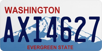 WA license plate AXI4627