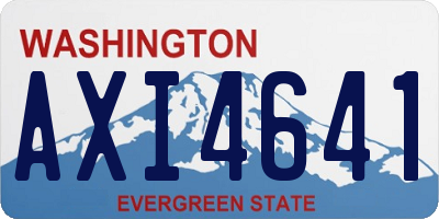 WA license plate AXI4641