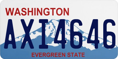 WA license plate AXI4646