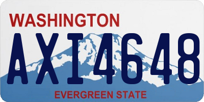 WA license plate AXI4648