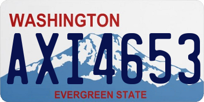 WA license plate AXI4653