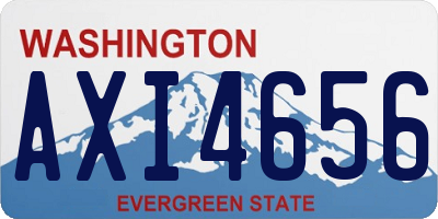 WA license plate AXI4656