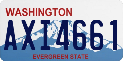 WA license plate AXI4661