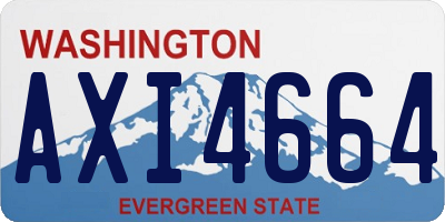 WA license plate AXI4664