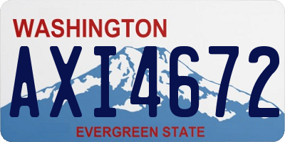 WA license plate AXI4672
