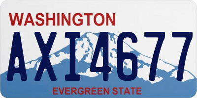 WA license plate AXI4677
