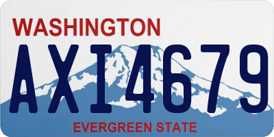 WA license plate AXI4679