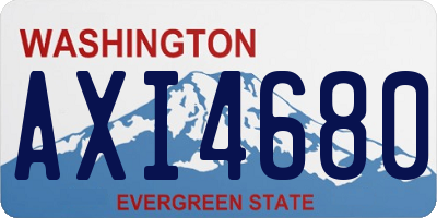 WA license plate AXI4680