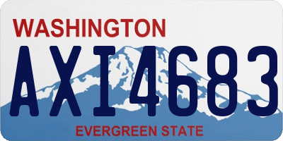 WA license plate AXI4683