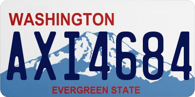WA license plate AXI4684