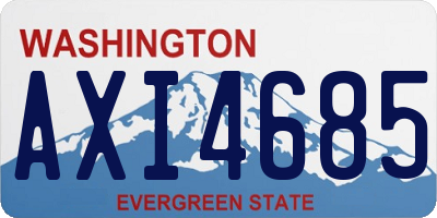 WA license plate AXI4685
