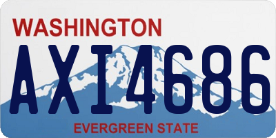 WA license plate AXI4686