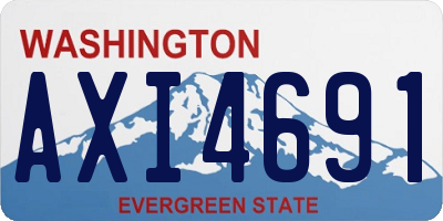 WA license plate AXI4691