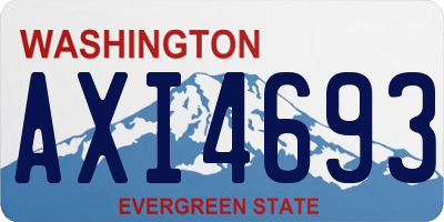 WA license plate AXI4693