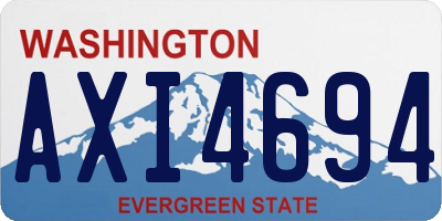 WA license plate AXI4694