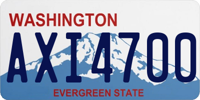 WA license plate AXI4700