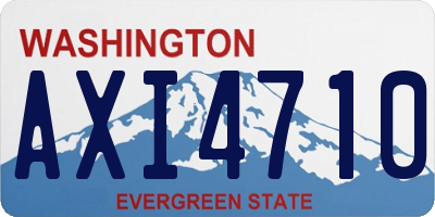 WA license plate AXI4710