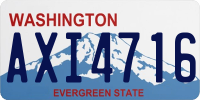 WA license plate AXI4716
