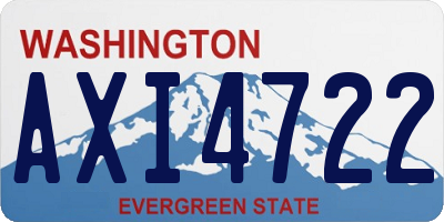 WA license plate AXI4722