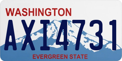 WA license plate AXI4731