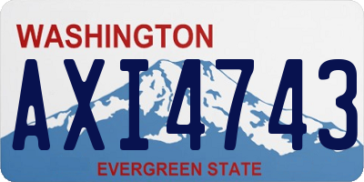 WA license plate AXI4743