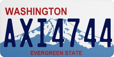 WA license plate AXI4744