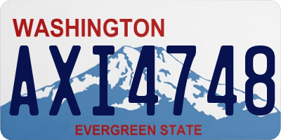 WA license plate AXI4748