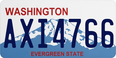 WA license plate AXI4766