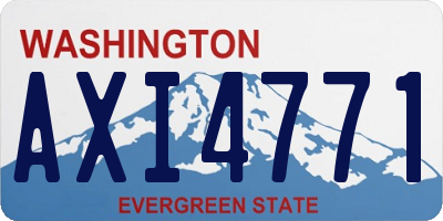 WA license plate AXI4771