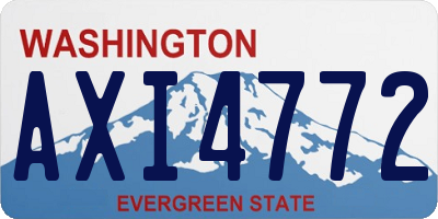WA license plate AXI4772