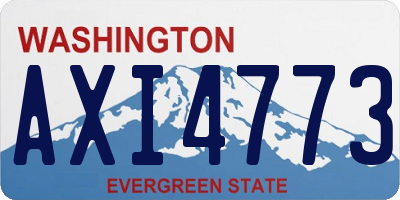 WA license plate AXI4773