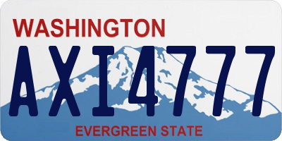 WA license plate AXI4777
