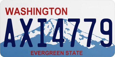 WA license plate AXI4779
