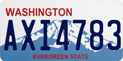 WA license plate AXI4783
