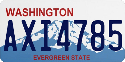 WA license plate AXI4785