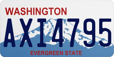 WA license plate AXI4795