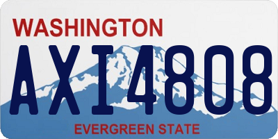 WA license plate AXI4808