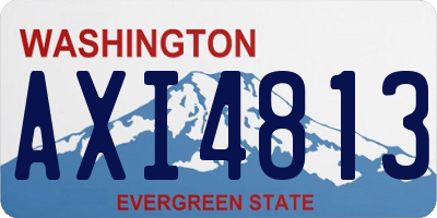 WA license plate AXI4813