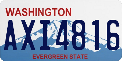 WA license plate AXI4816