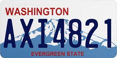 WA license plate AXI4821