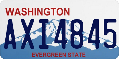 WA license plate AXI4845
