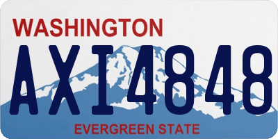 WA license plate AXI4848