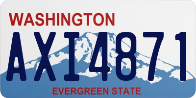 WA license plate AXI4871