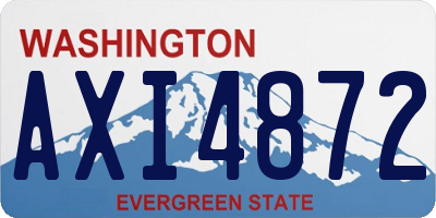 WA license plate AXI4872
