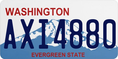 WA license plate AXI4880